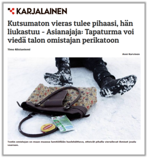 Sanomalehti Karjalainen 18.2.2018